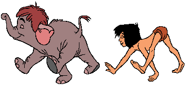 La démarche de l'éléphant de bébé, les fesses pointées vers le ciel : le syndrome Mowgli (crédit photo : Disney Productions